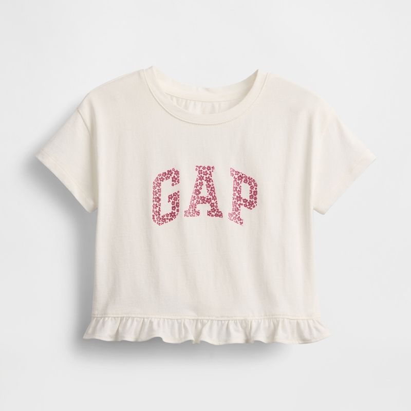 GAP - Camiseta Niña con Logo Manga corta Algodón GAP
