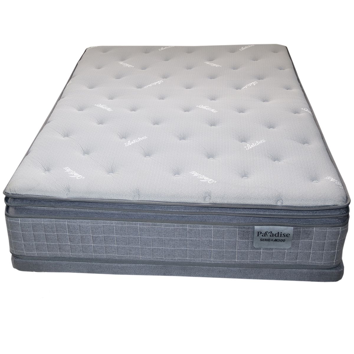 COLCHONES PARAISO - Colchón Queen Firmeza Medio Resortes SERIE M 160 cm x 200 cm PARAISO