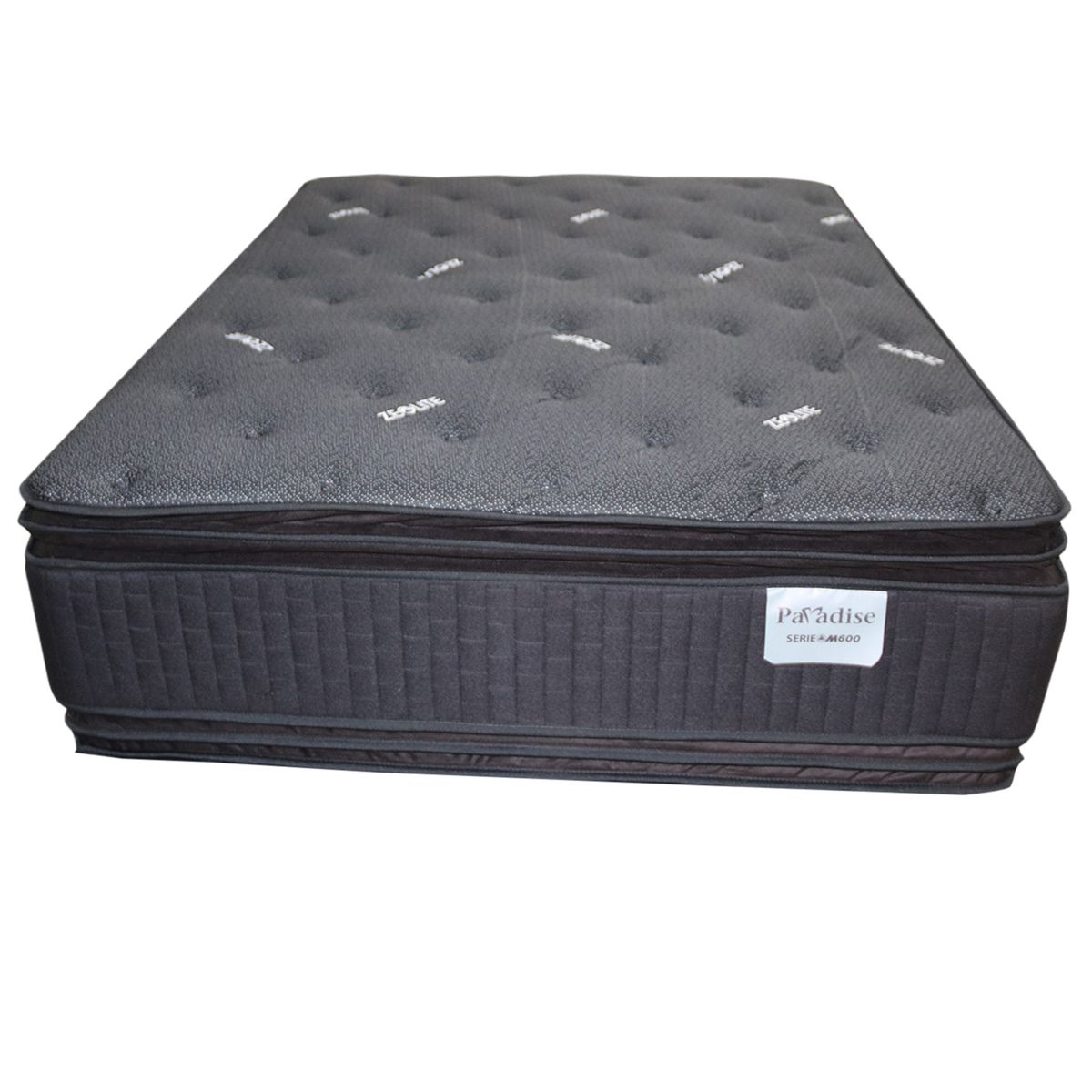 COLCHONES PARAISO - Colchón Queen Firmeza Firme Resortes SERIE M 160 cm x 200 cm PARAISO