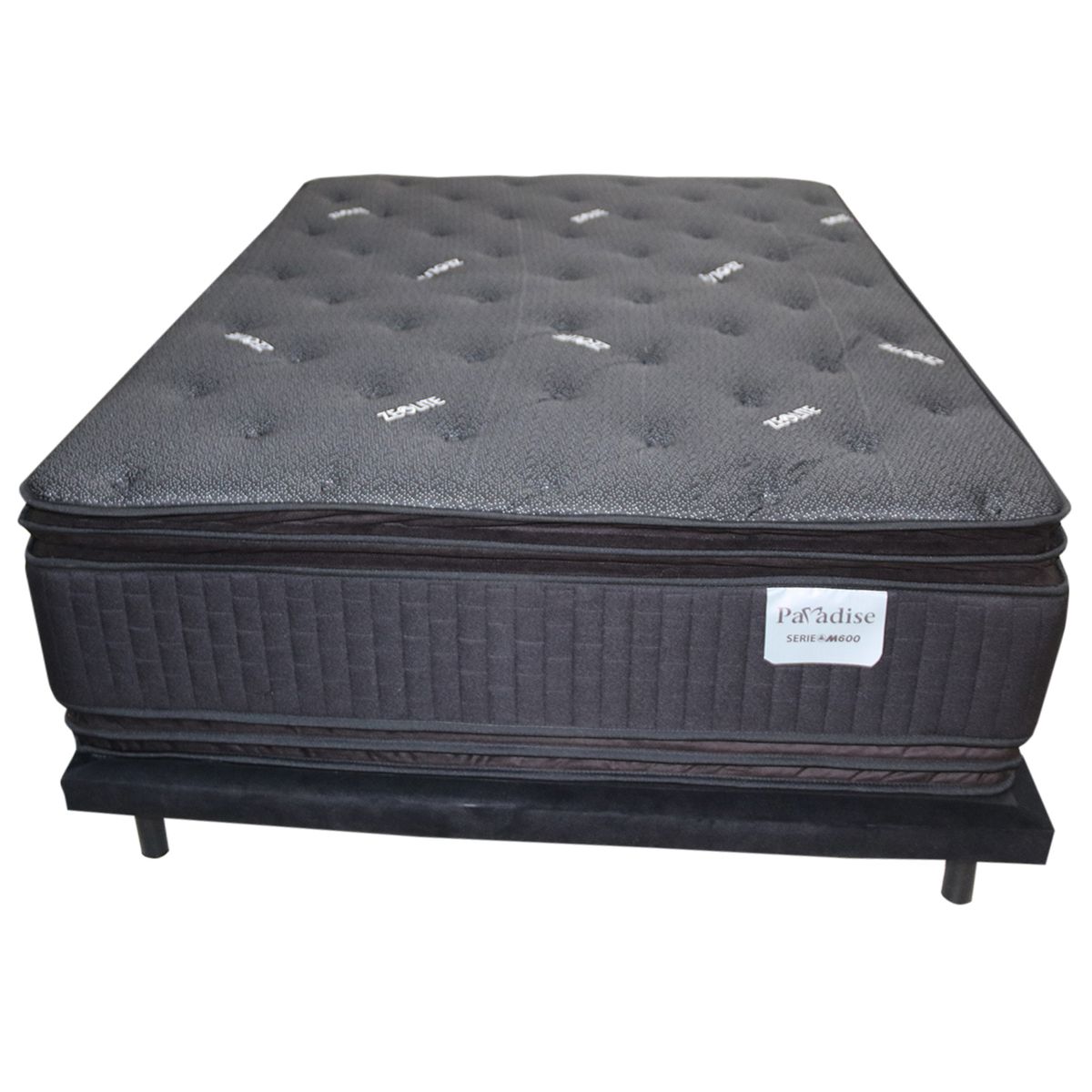 COLCHONES PARAISO - Colchón Queen Firmeza Firme Resortes SERIE M 160 cm x 200 cm PARAISO