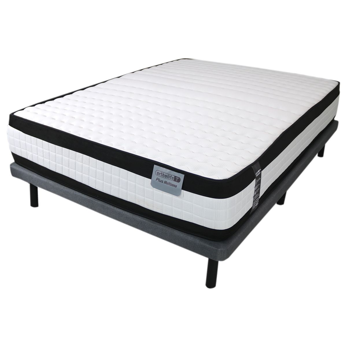 COLCHONES PARAISO - Colchón Queen Firme Ortopédico Resortado Ortholife 160 x 190 cm Paraiso