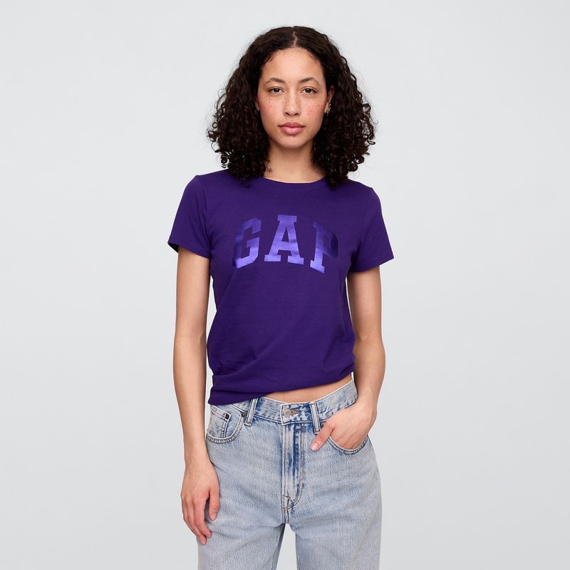 GAP - Camiseta Mujer con Estampado Manga corta de Algodón Gap