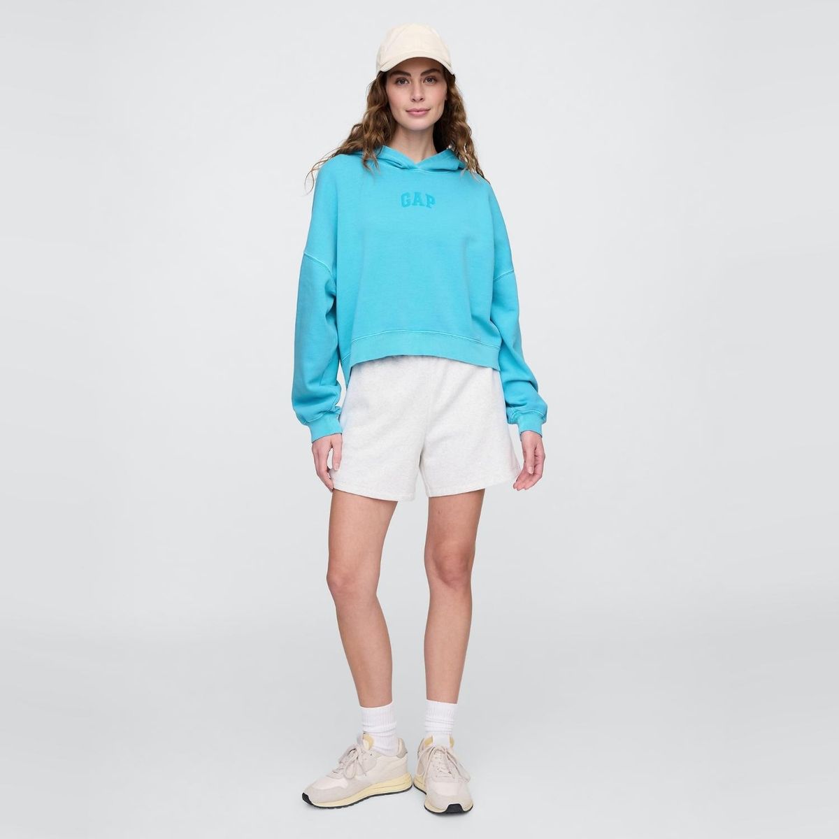 GAP - Hoodie Mujer con Logo de Algodón GAP