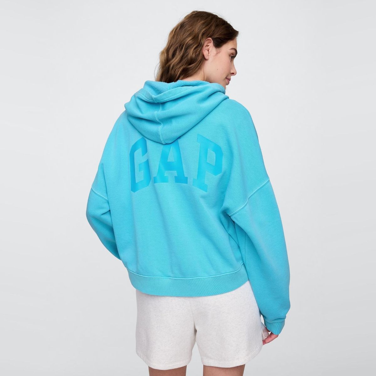 GAP - Hoodie Mujer con Logo de Algodón GAP