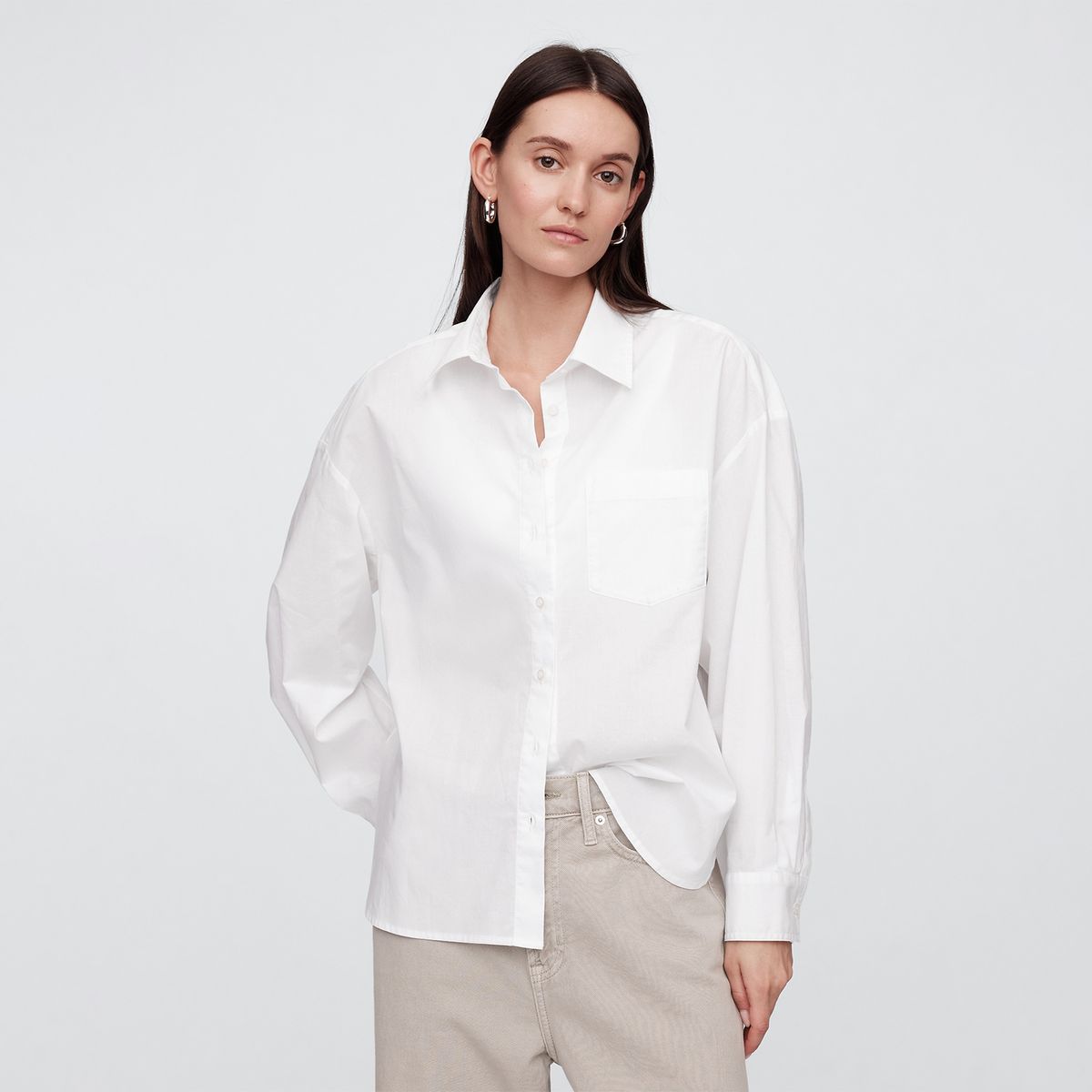 GAP - Blusa Mujer con Estampado Manga larga de Algodón Gap