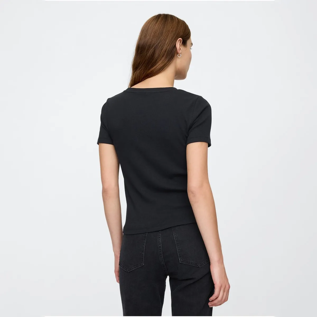 GAP - Camiseta Mujer con Estampado Manga corta de Algodón Gap