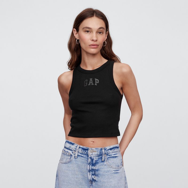 GAP - Camiseta Mujer con Estampado Sin mangas de Algodón Gap 