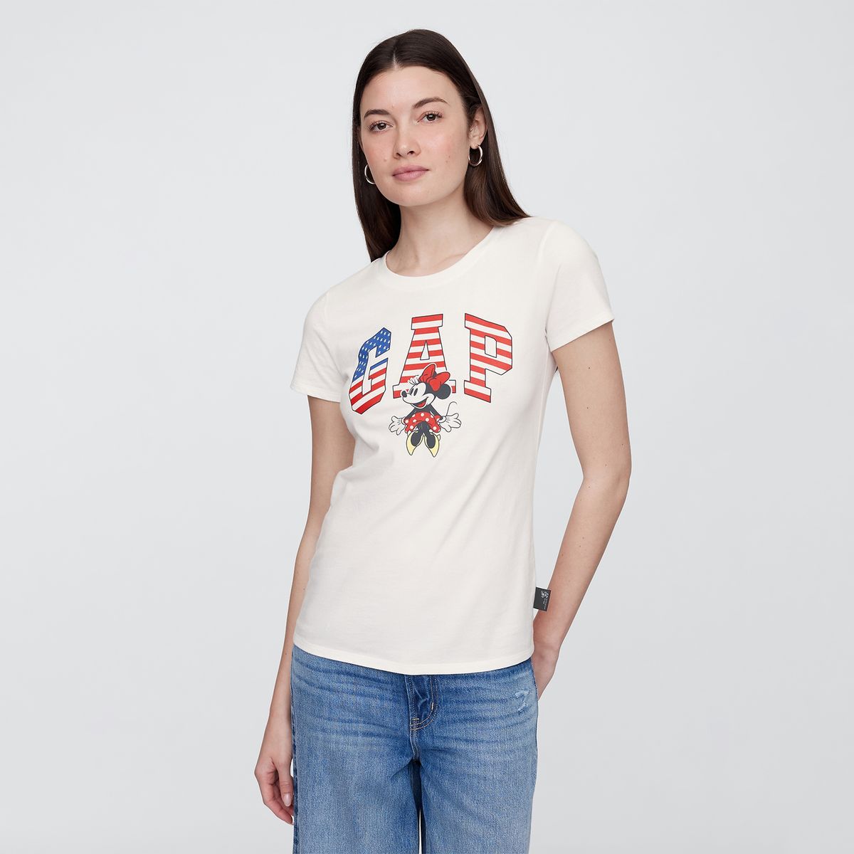 GAP - Camiseta Mujer con Estampado Manga corta de Algodón Gap
