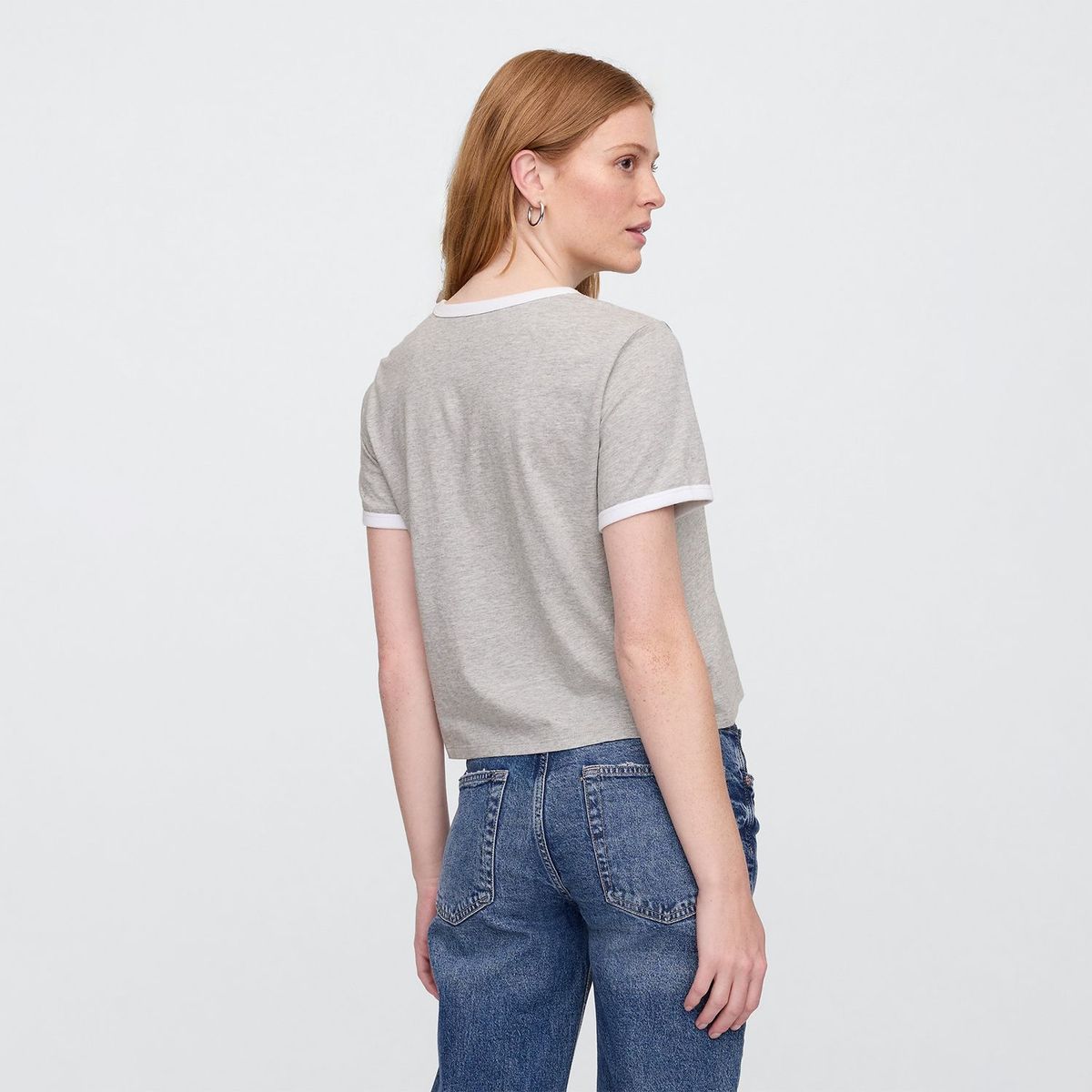 GAP - Camiseta Mujer con Estampado Manga corta de Algodón Gap