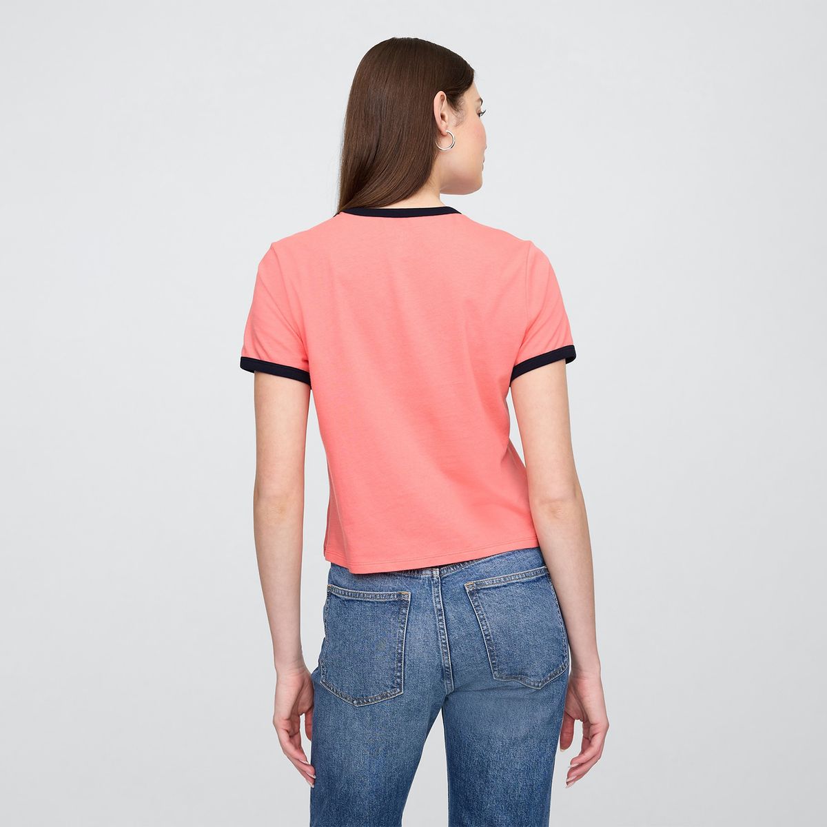 GAP - Camiseta Mujer con Estampado Manga corta de Algodón Gap