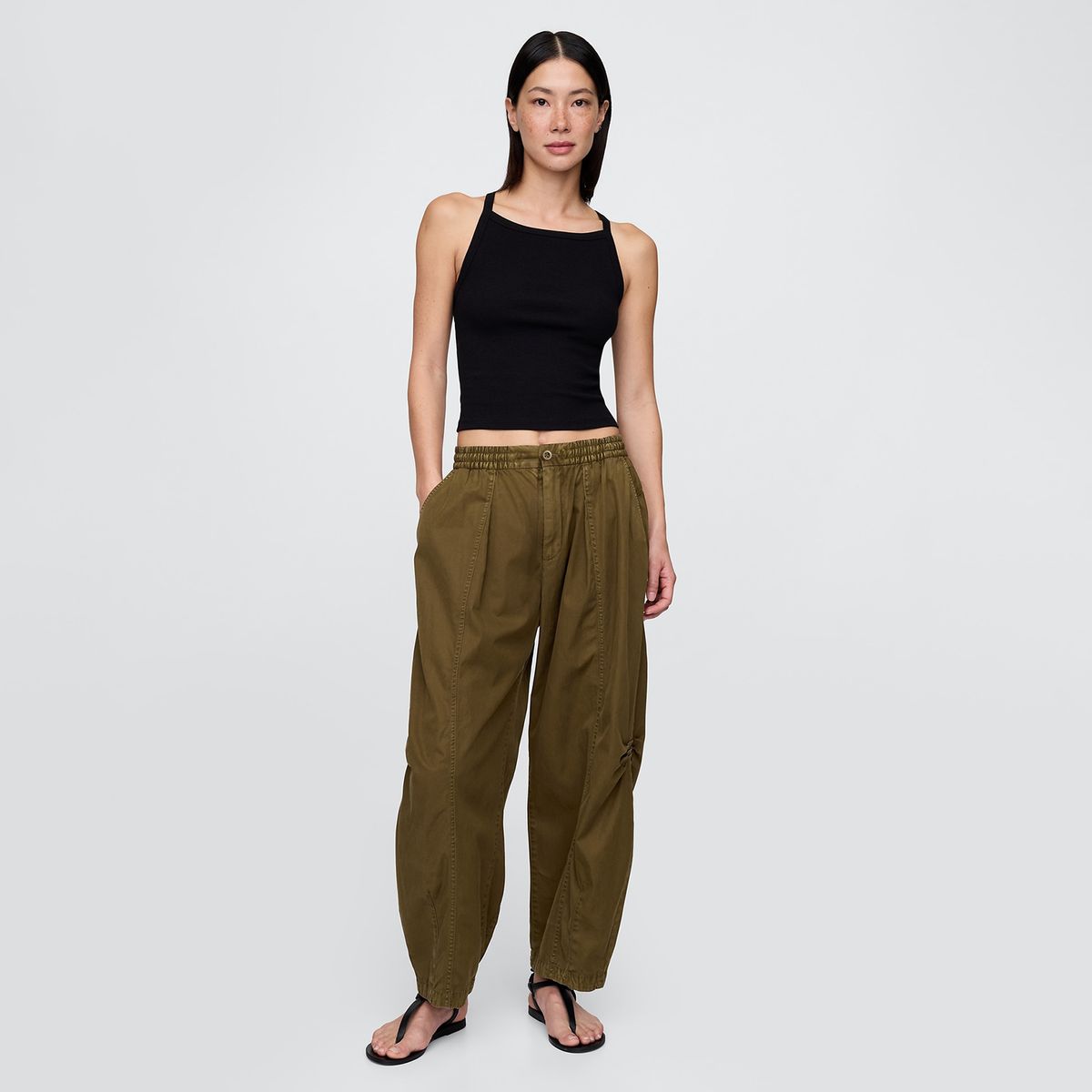 GAP - Pantalón Wide leg Mujer Tiro alto Gap