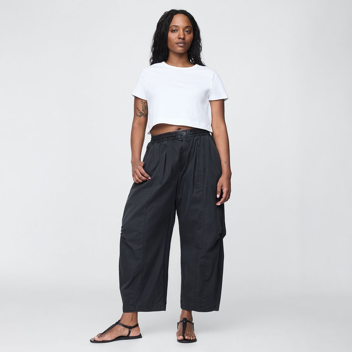 GAP - Pantalón Wide leg Mujer Tiro alto Gap