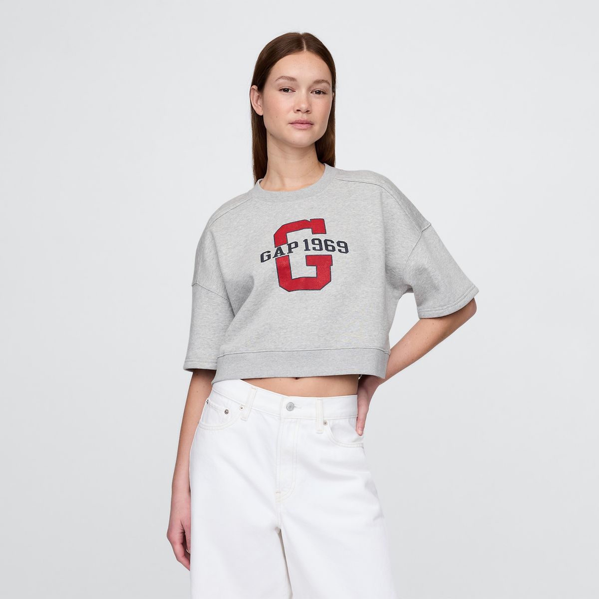 GAP - Camiseta Mujer con Estampado Manga corta de Algodón Gap