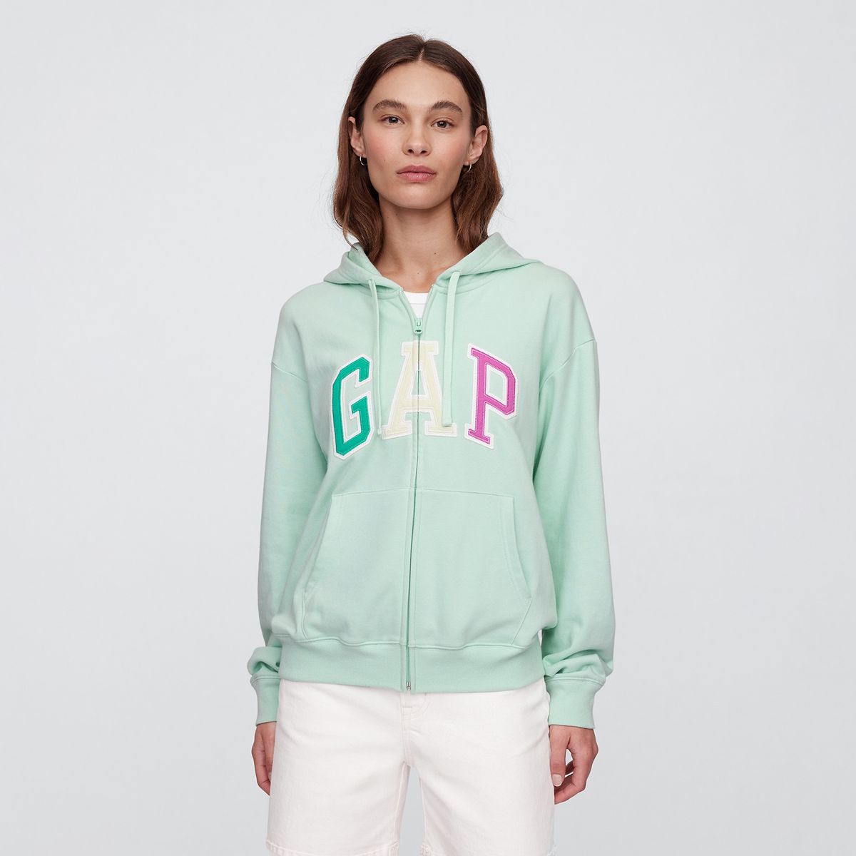 GAP - Hoodie Mujer con Logo de Algodón GAP