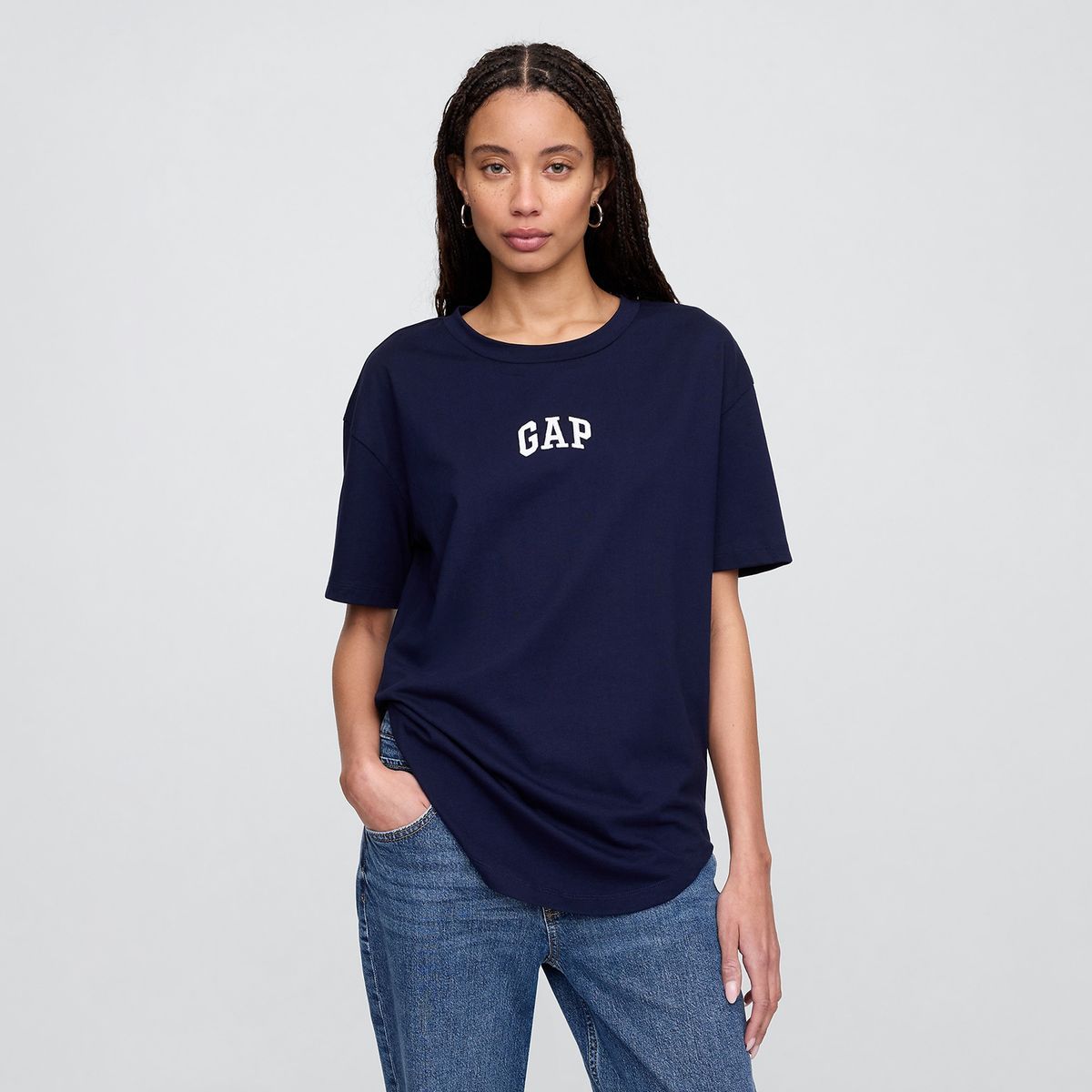 GAP - Blusa Manga Corta Casual Con Estampado Para Mujer Algodón Gap