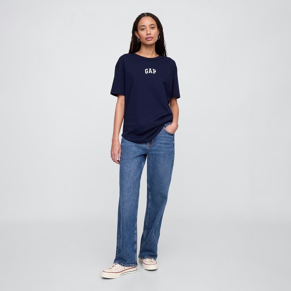 GAP - Blusa Manga Corta Casual Con Estampado Para Mujer Algodón Gap