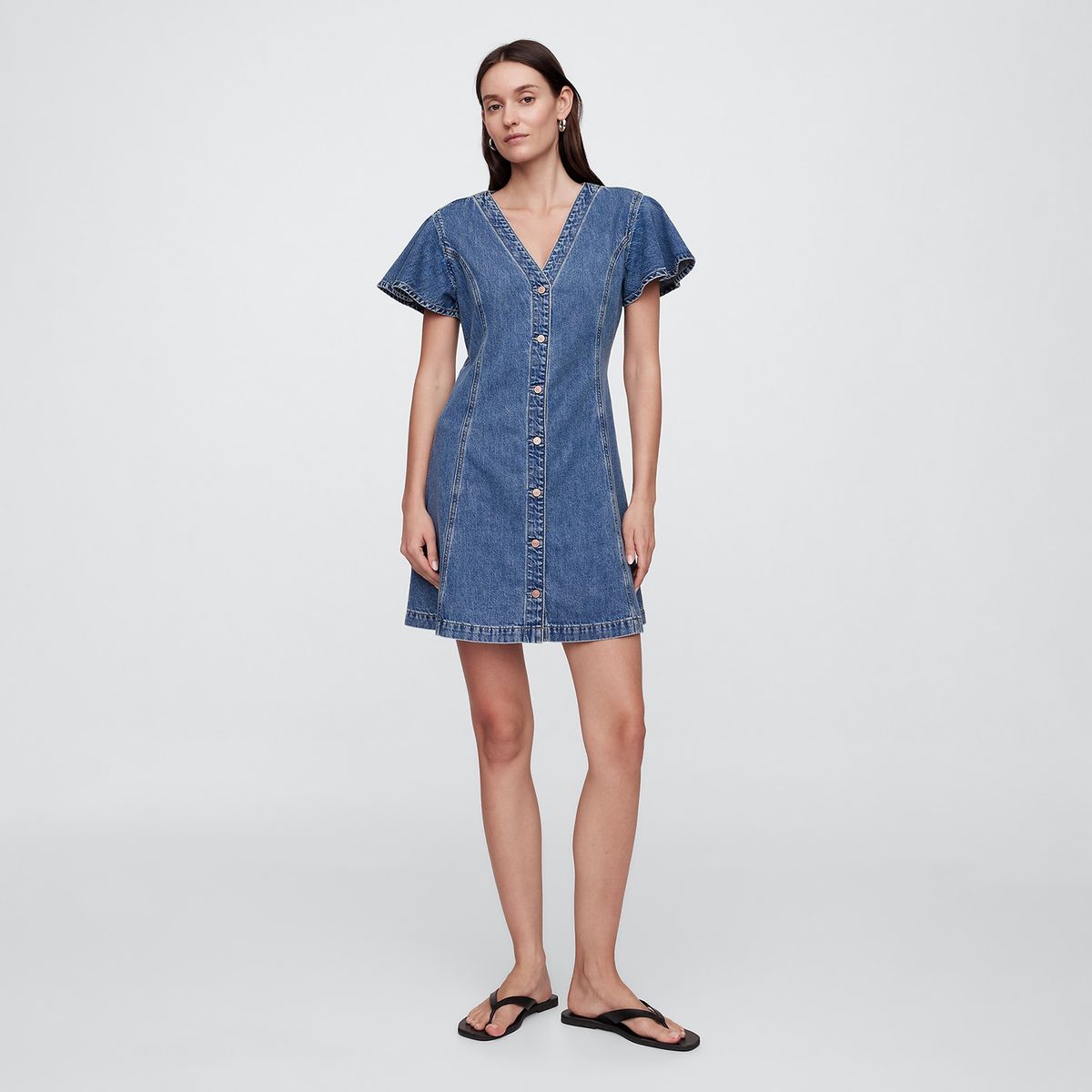 GAP - Vestido Corto Casual para Mujer Algodón GAP