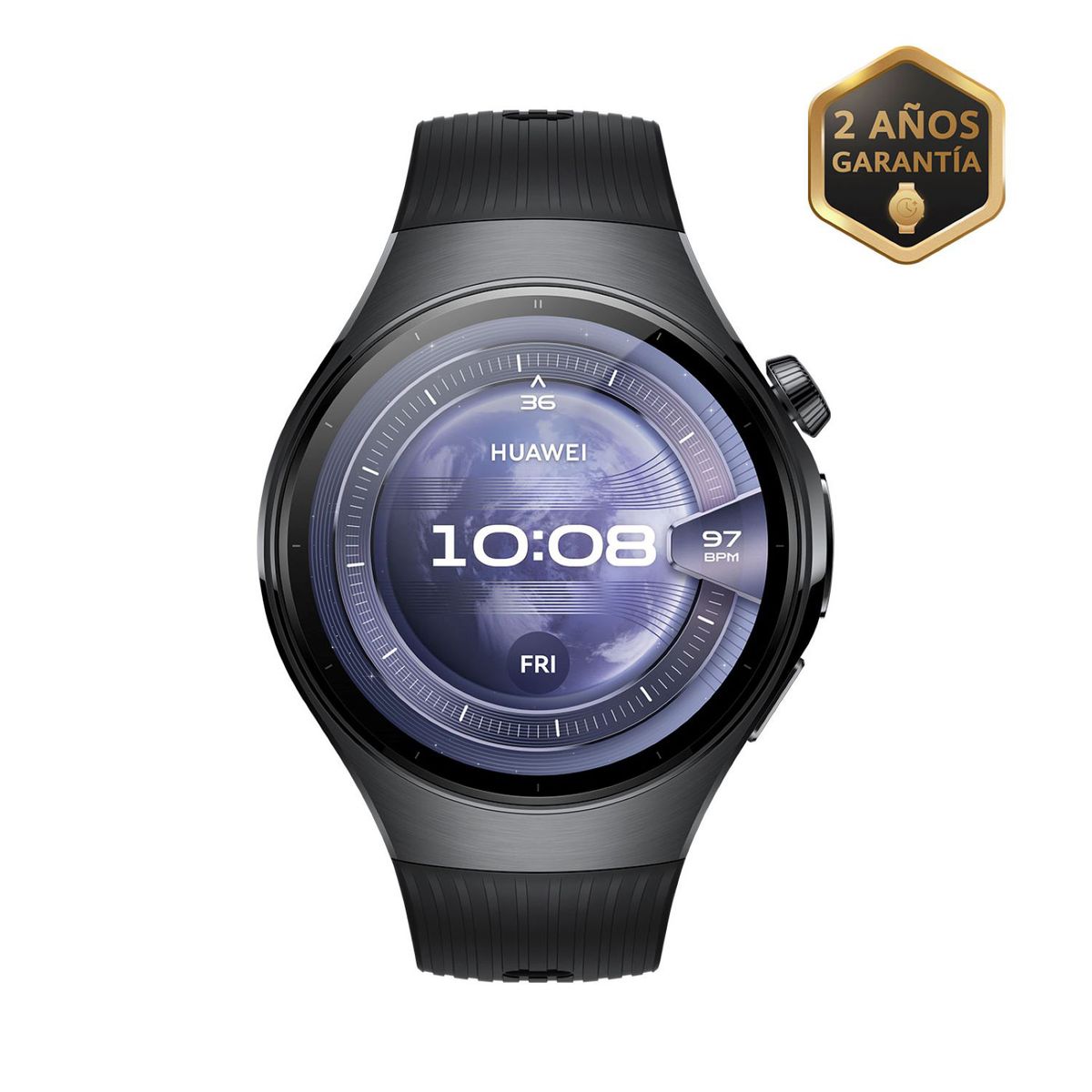 HUAWEI - Smartwatch HUAWEI WATCH 5 46MM Negro - Correa Fluoerastomero