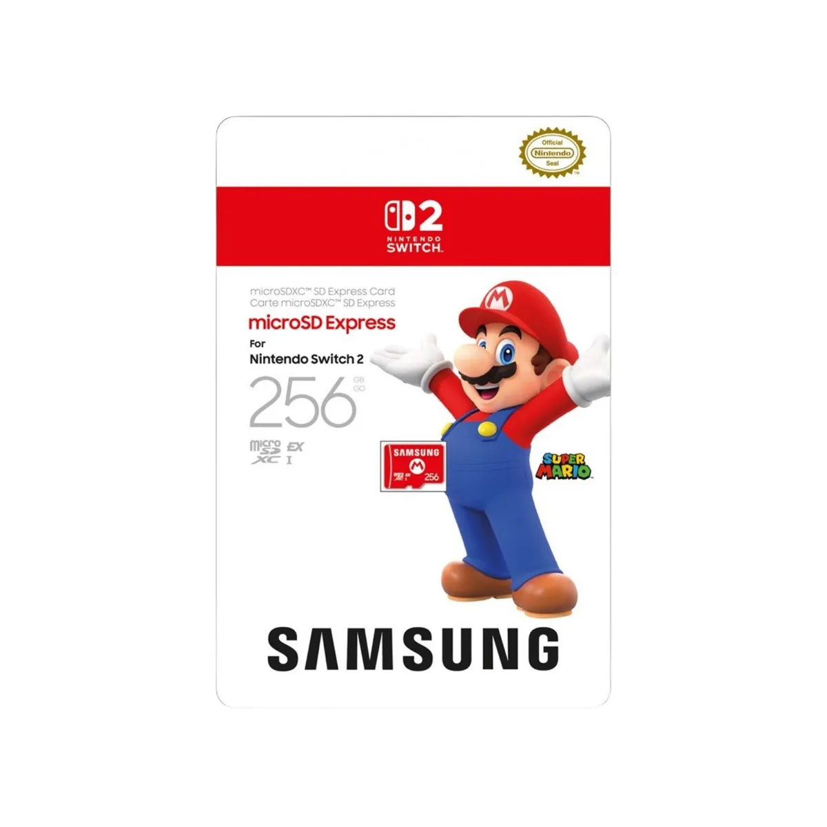 NINTENDO - microSD Samsung Express Card 256GB para Nintendo Switch 2