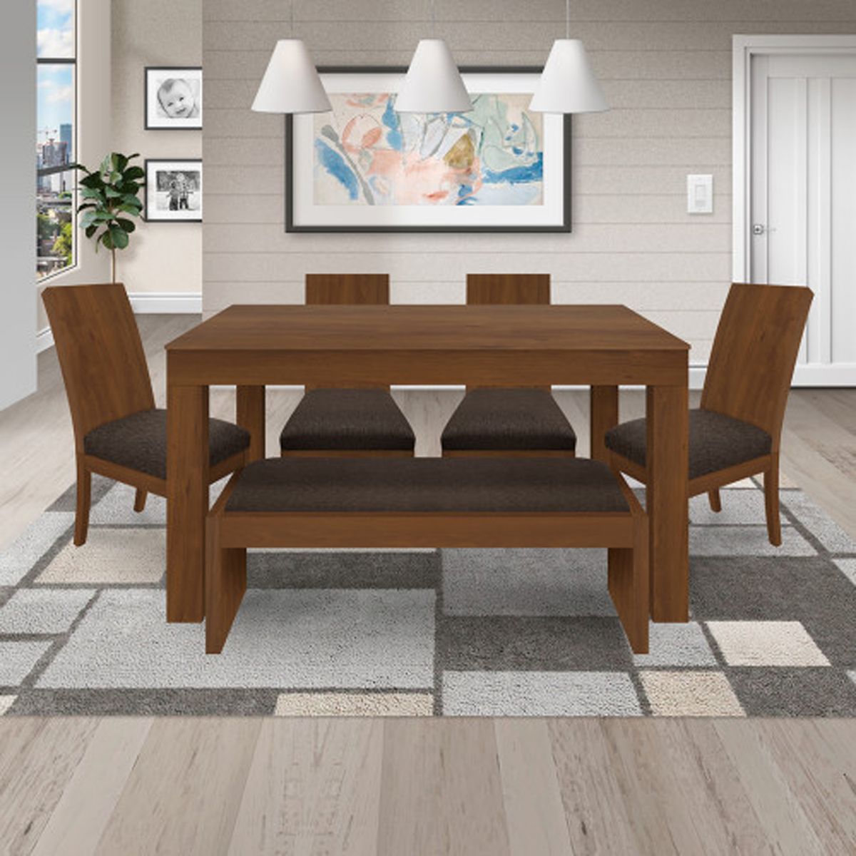 PULLMAN - Juego de comedor ITALIA 6 puestos