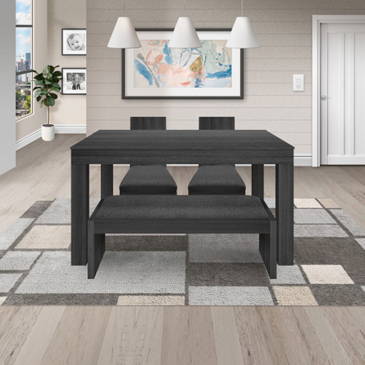 PULLMAN - Juego de comedor ITALIA 4 puestos