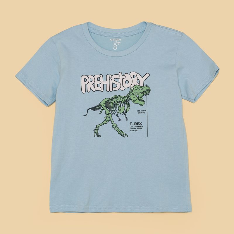 YAMP - Camiseta Niño con Estampado Print Manga corta Yamp