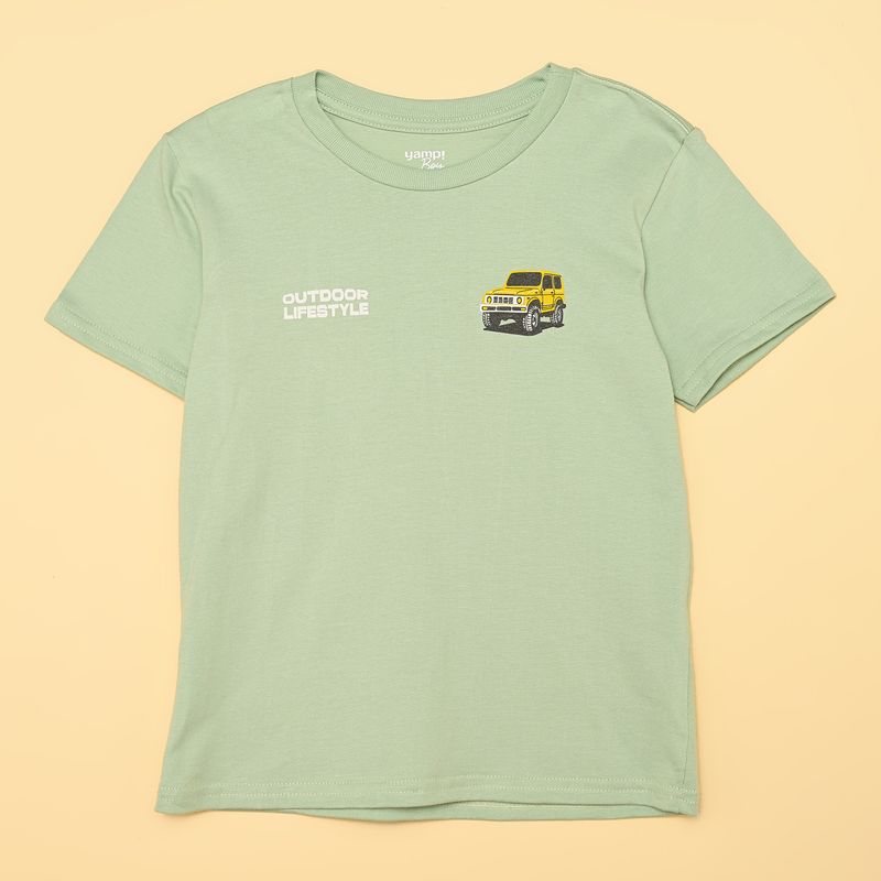 YAMP - Camiseta Niño con Estampado Print Manga corta Yamp