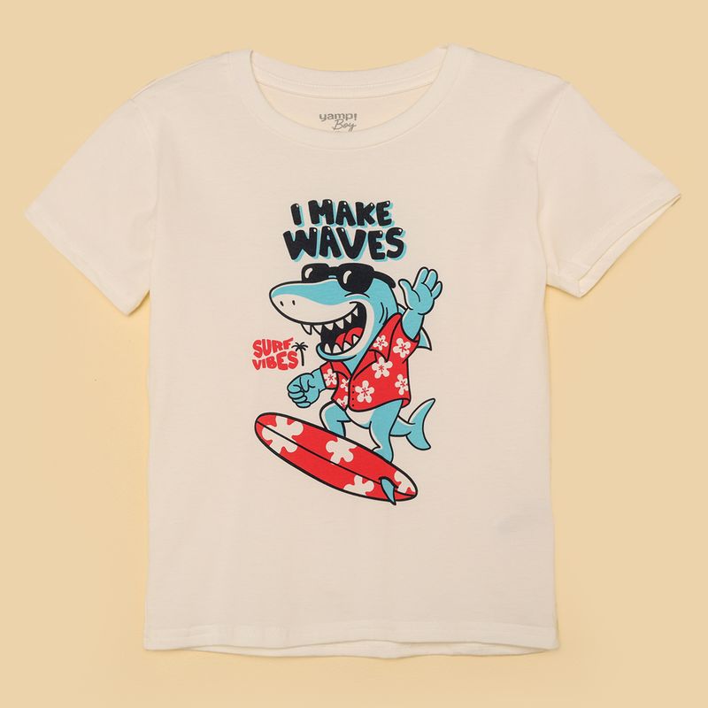 YAMP - Camiseta Niño con Estampado Print Manga corta Yamp