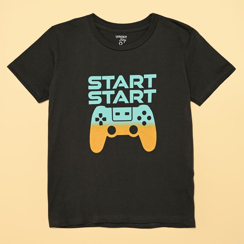 YAMP - Camiseta Niño con Estampado Print Manga corta Yamp