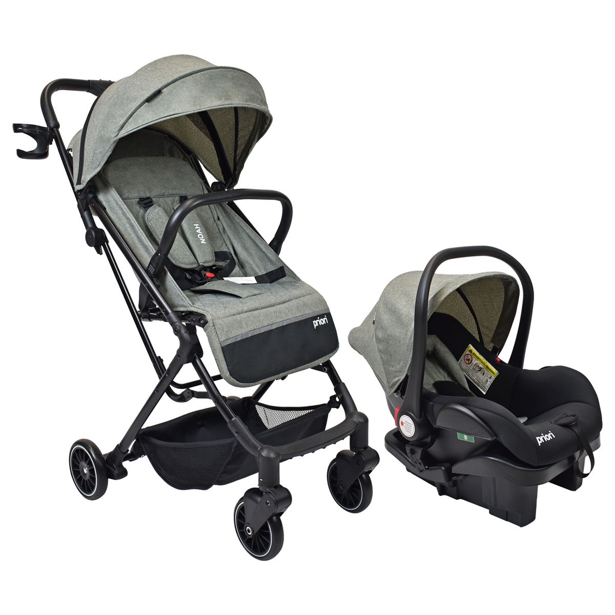 PRIORI - Coche paseador Priori Coche bebé travel Noah Gris