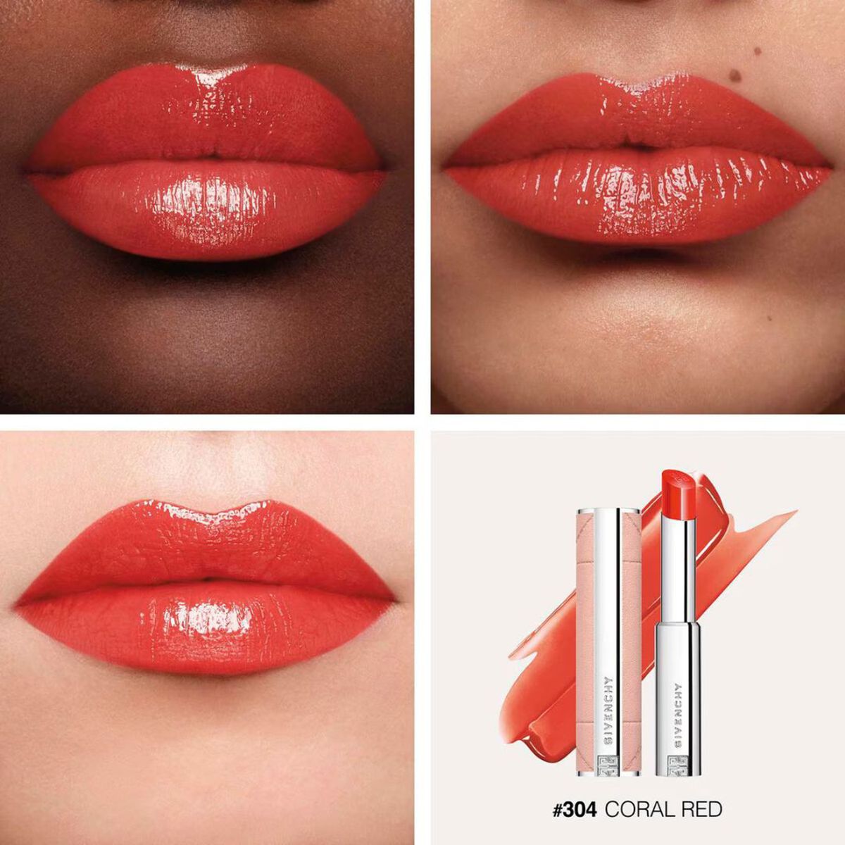 GIVENCHY - Labial Rose Perfecto Shine Givenchy 3.2G