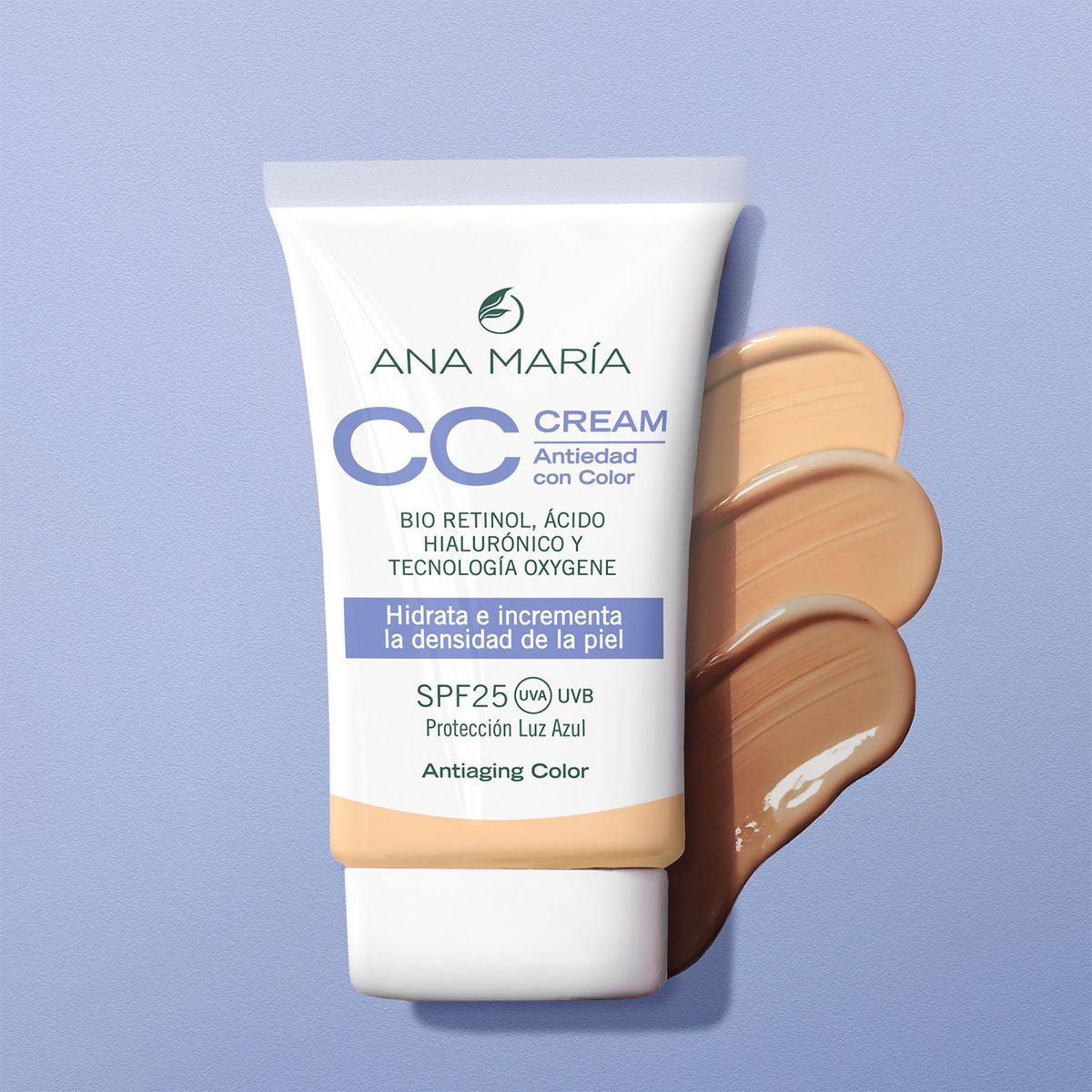 ANA MARIA - Tratamiento antiedad CON COLOR CC CREAM CLARO Ana Maria para Todo tipo de piel 30g