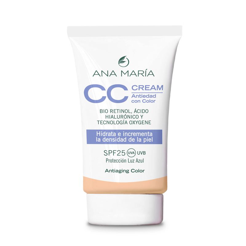 ANA MARIA - Tratamiento antiedad CON COLOR CC CREAM MEDIO Ana Maria para Todo tipo de piel 30g