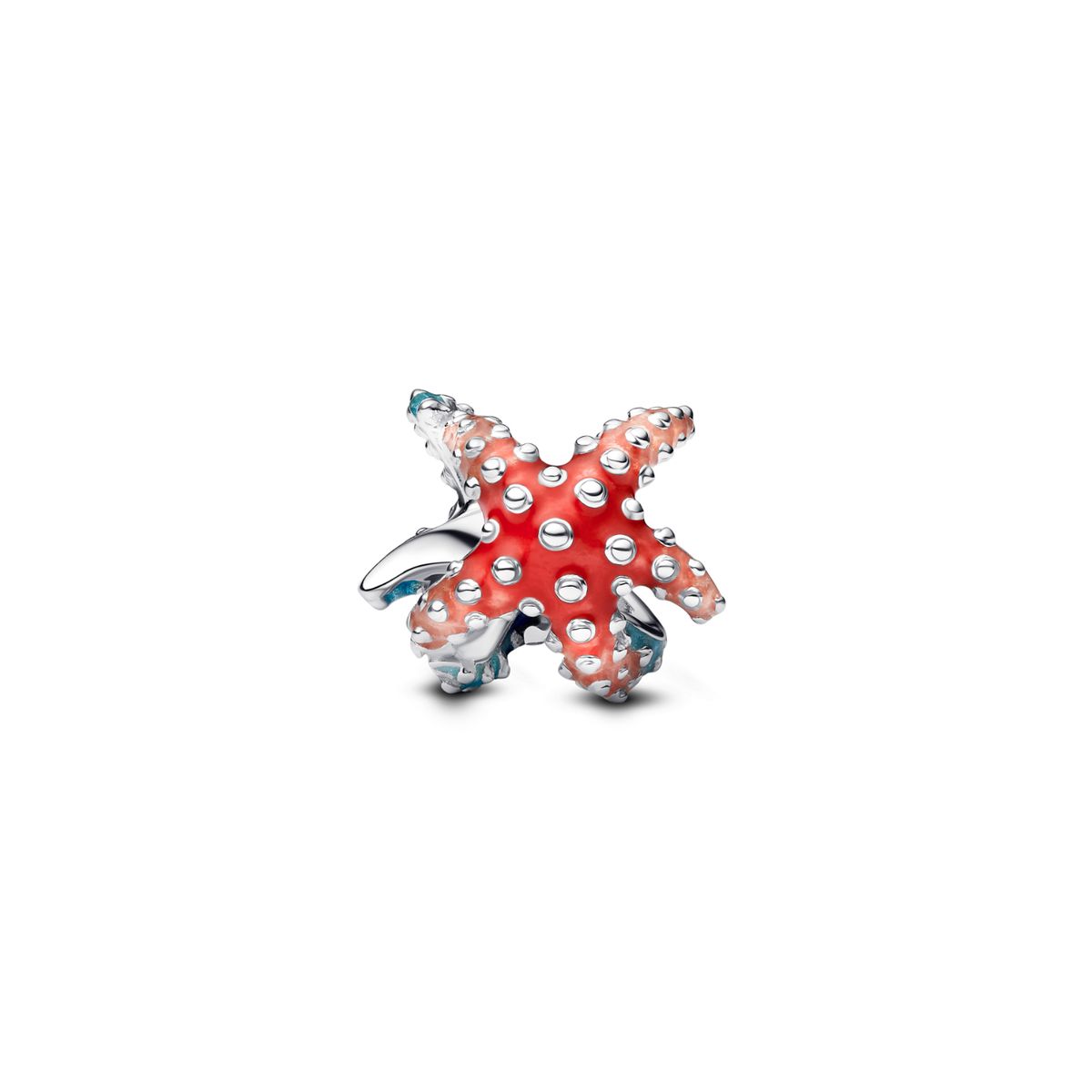 PANDORA - Charm Pandora Mini Estrella de Mar Colorida Plata Esterlina