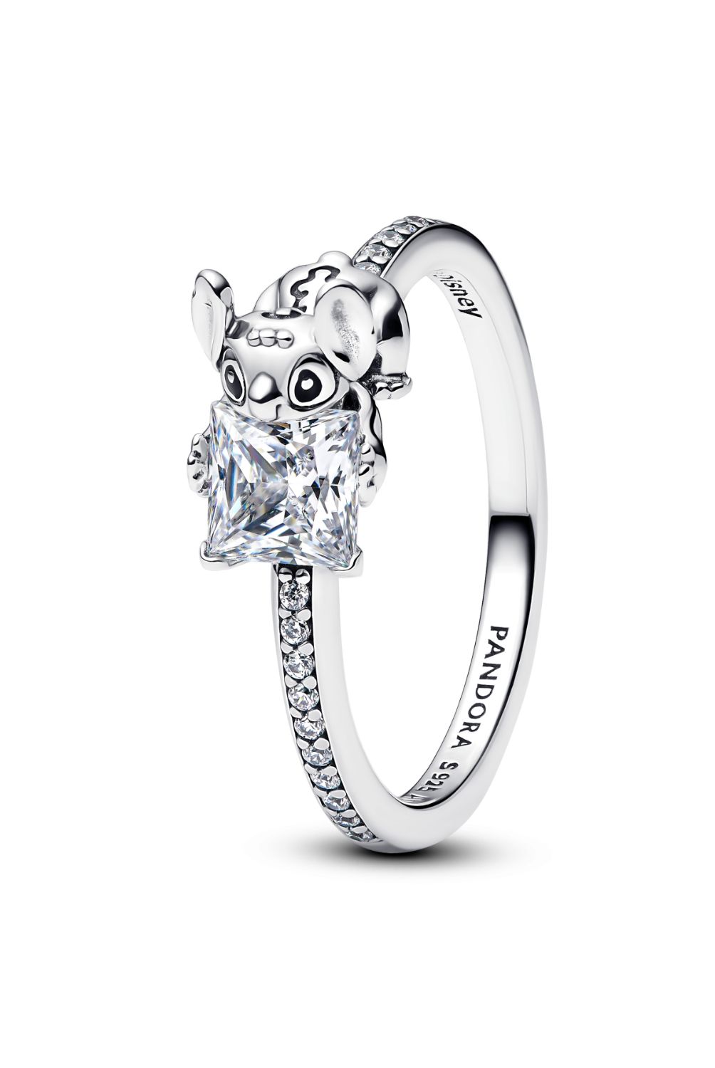 PANDORA - Anillo Pandora Gema y Stitch de Disney Plata Esterlina