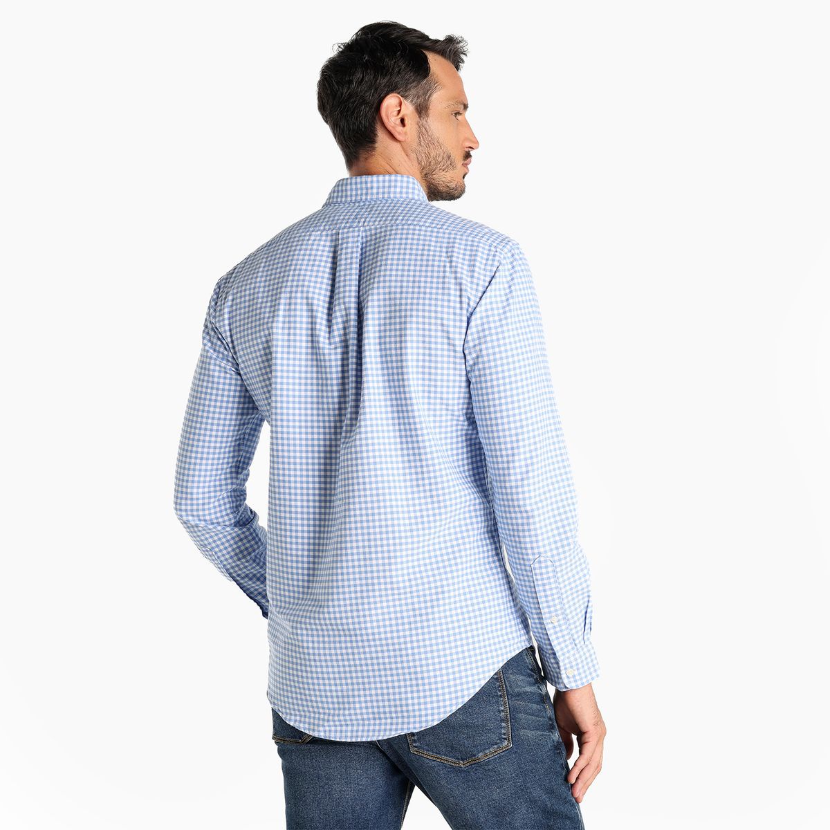 POLO RALPH LAUREN - Camisa Hombre de Cuadros Manga larga de Algodón Custom Fit Polo Ralph Lauren