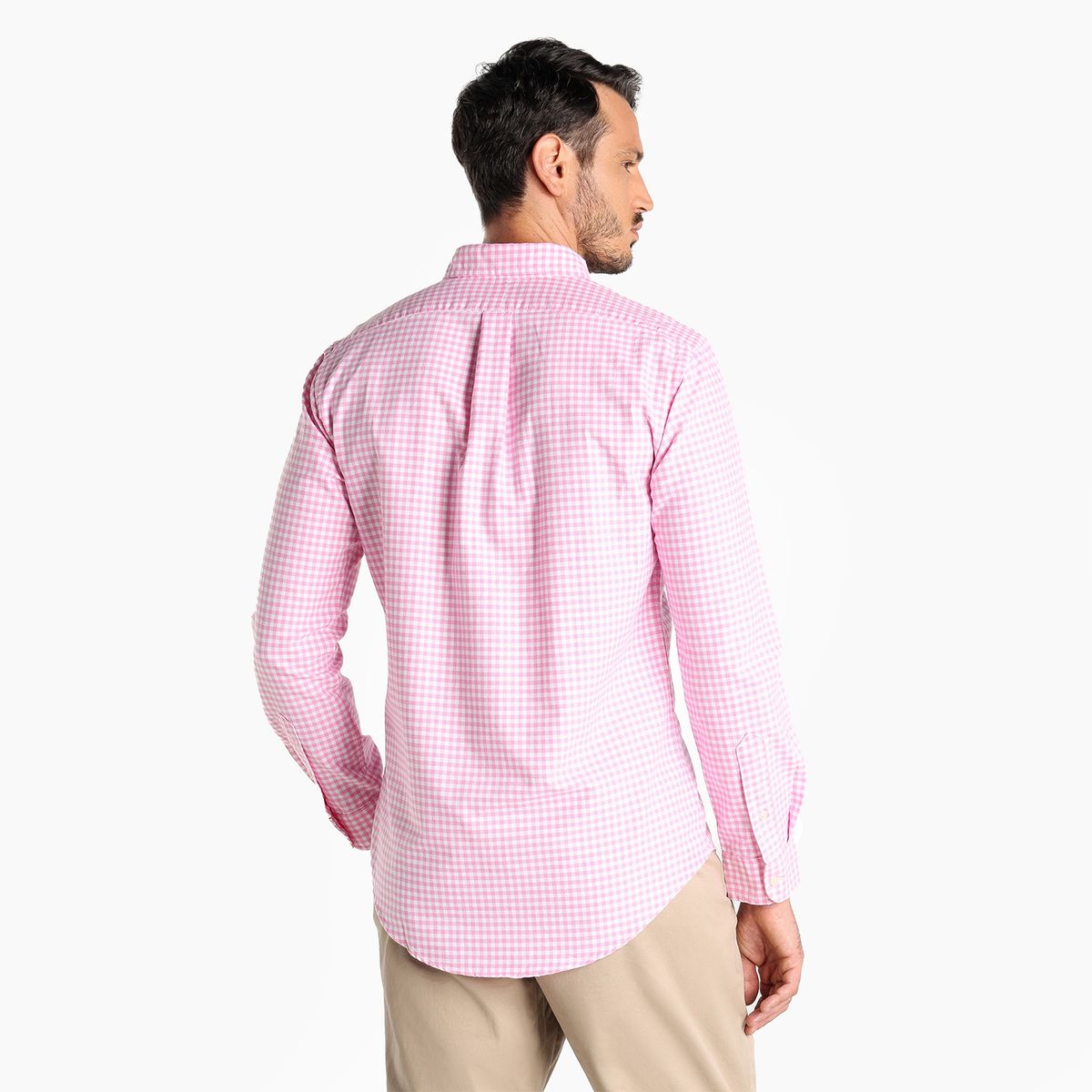 POLO RALPH LAUREN - Camisa Hombre de Cuadros Manga larga de Algodón Custom Fit Polo Ralph Lauren