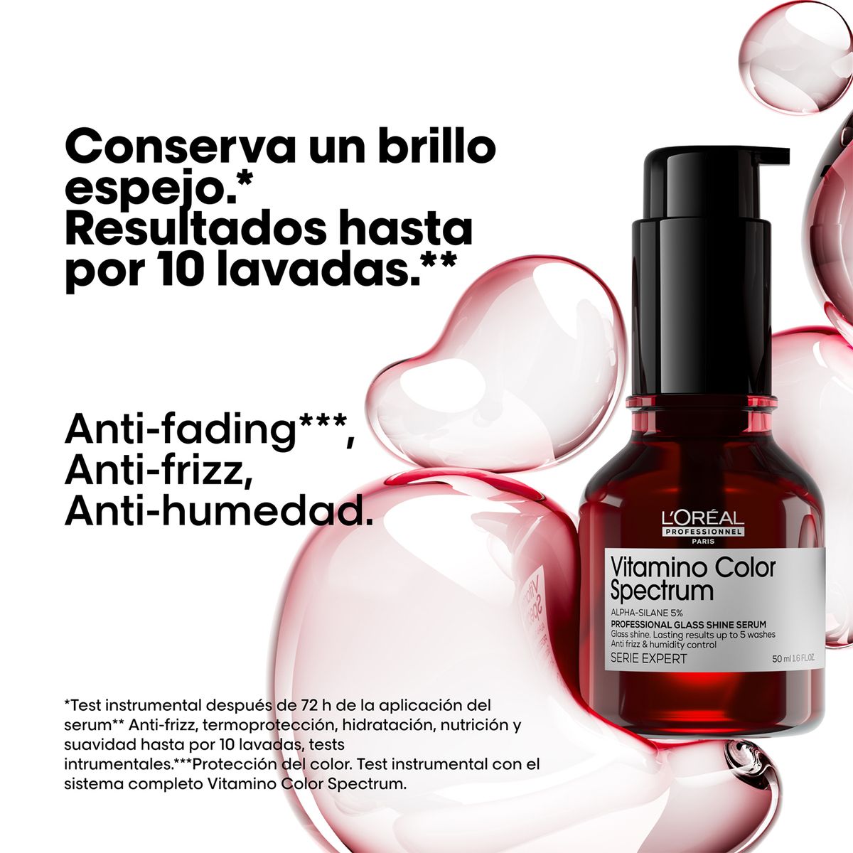 LOREAL PROFESSIONNEL - Sérum capilar L'Oréal Professionnel Vitamino Color Spectrum Glass Shine Protección del color 50 ml