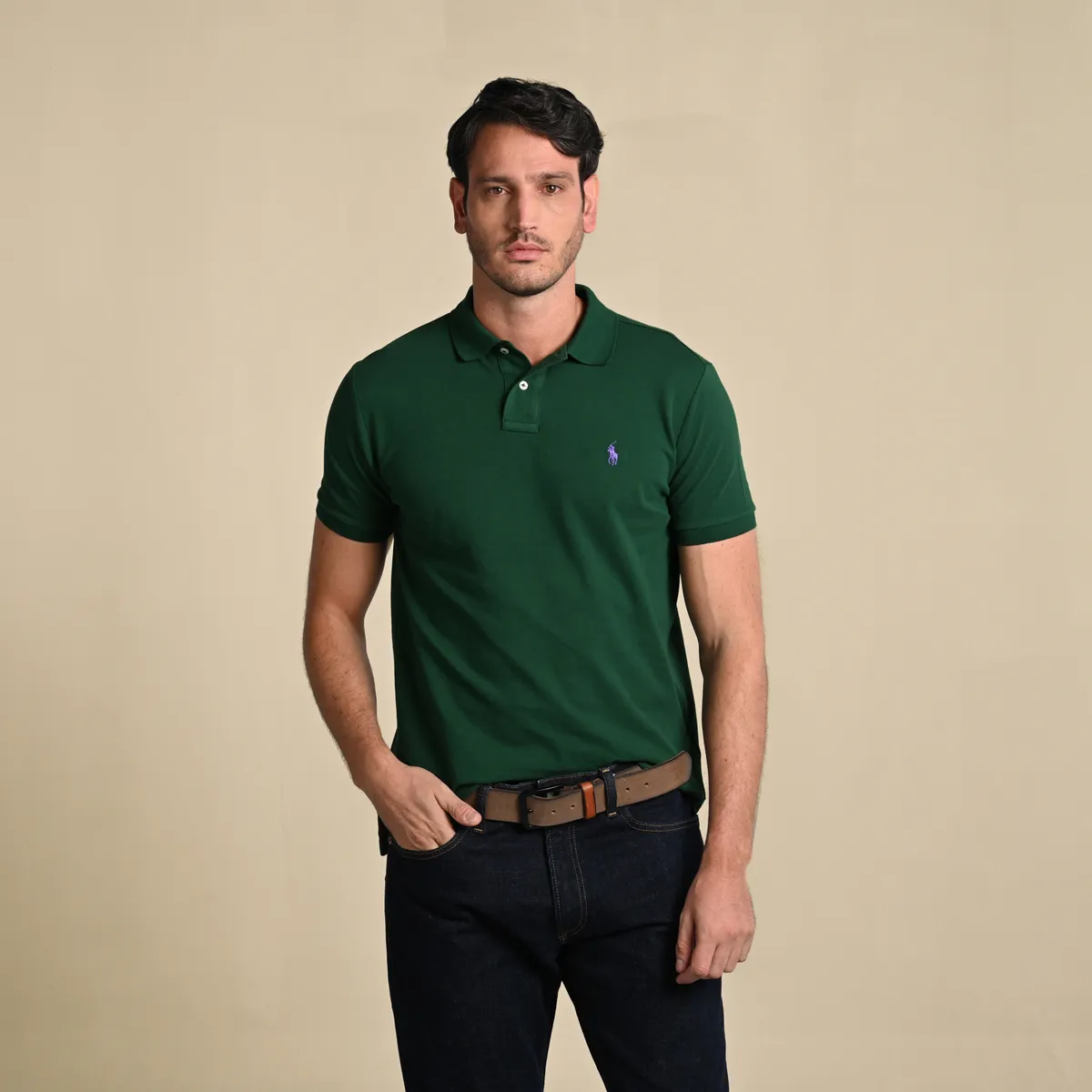 POLO RALPH LAUREN - Camiseta Polo para Hombre Manga Corta de Algodón Polo