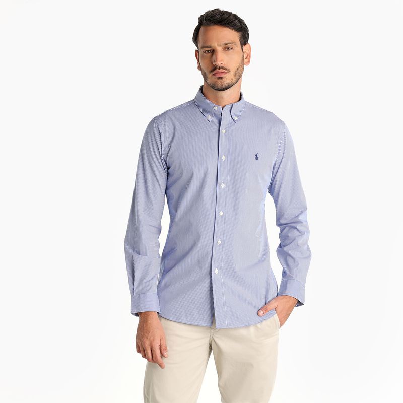 POLO RALPH LAUREN - Camisa Hombre Manga larga de Algodón Custom Fit Polo Ralph Lauren