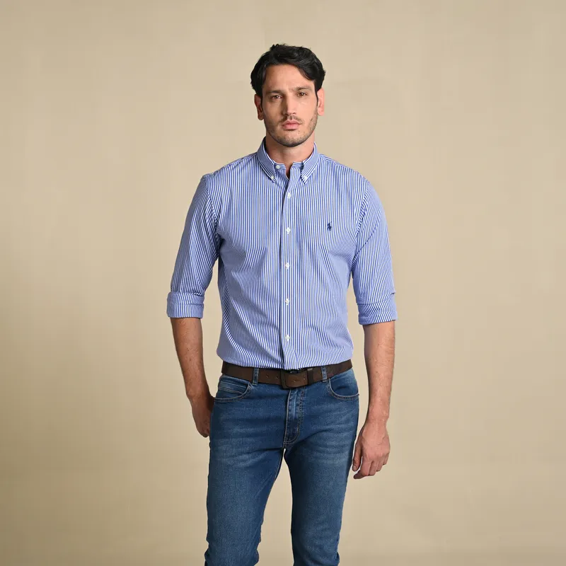 POLO RALPH LAUREN - Camisa Hombre Manga larga de Algodón Custom Fit Polo Ralph Lauren