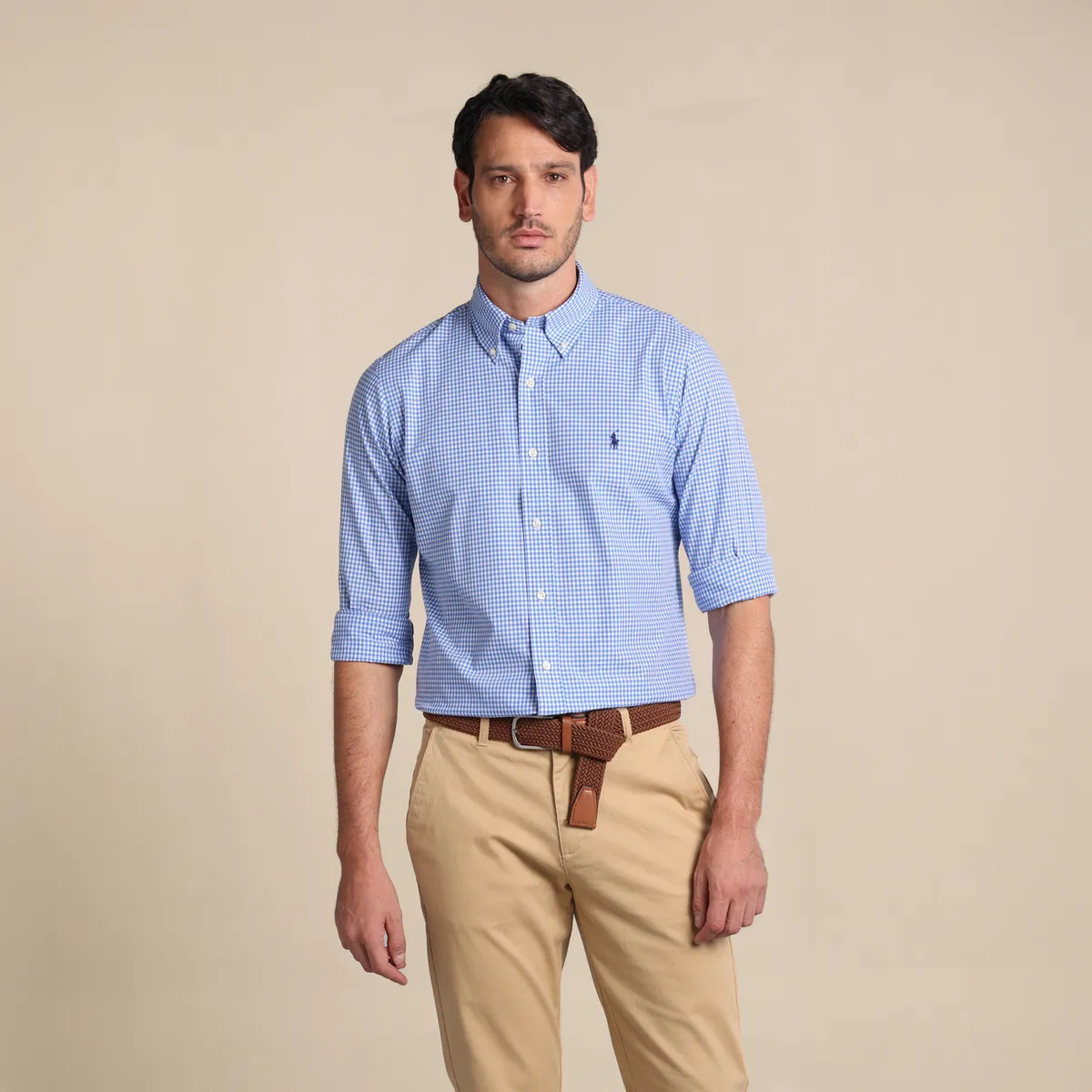 POLO RALPH LAUREN - Camisa Hombre Manga larga de Algodón Custom Fit Polo Ralph Lauren