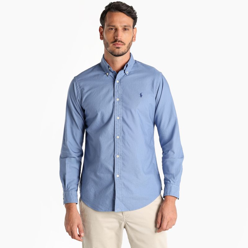 POLO RALPH LAUREN - Camisa Hombre Manga larga de Algodón Custom Fit Polo Ralph Lauren