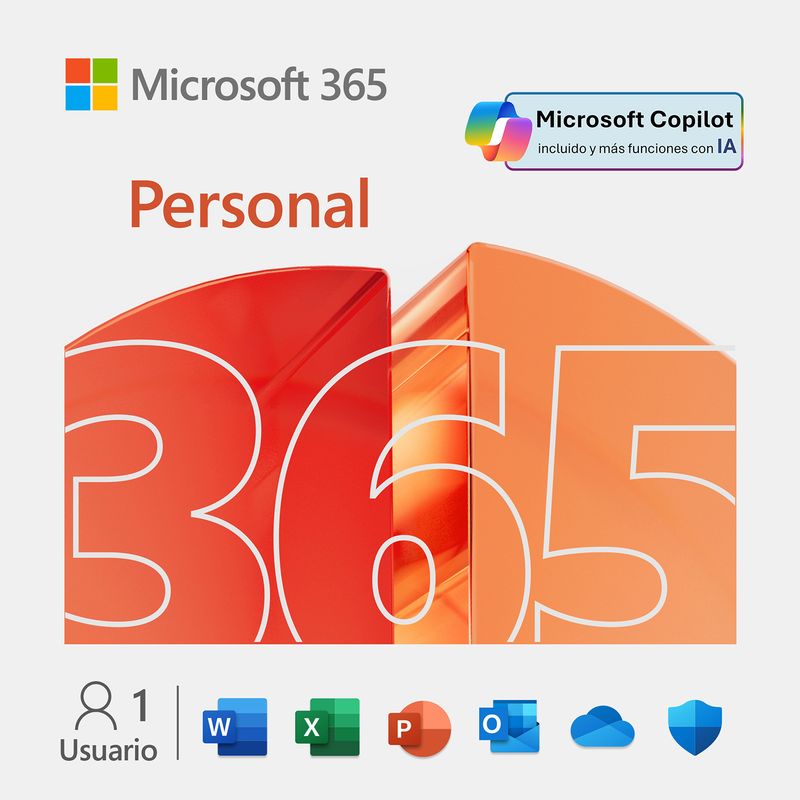 MICROSOFT - Microsoft Office 365 Personal Suscripción | Licencia Digital