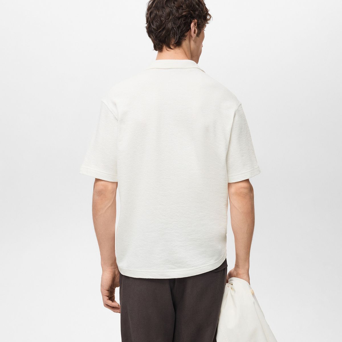 MANGO - Camiseta polo Hombre de Algodón MANGO