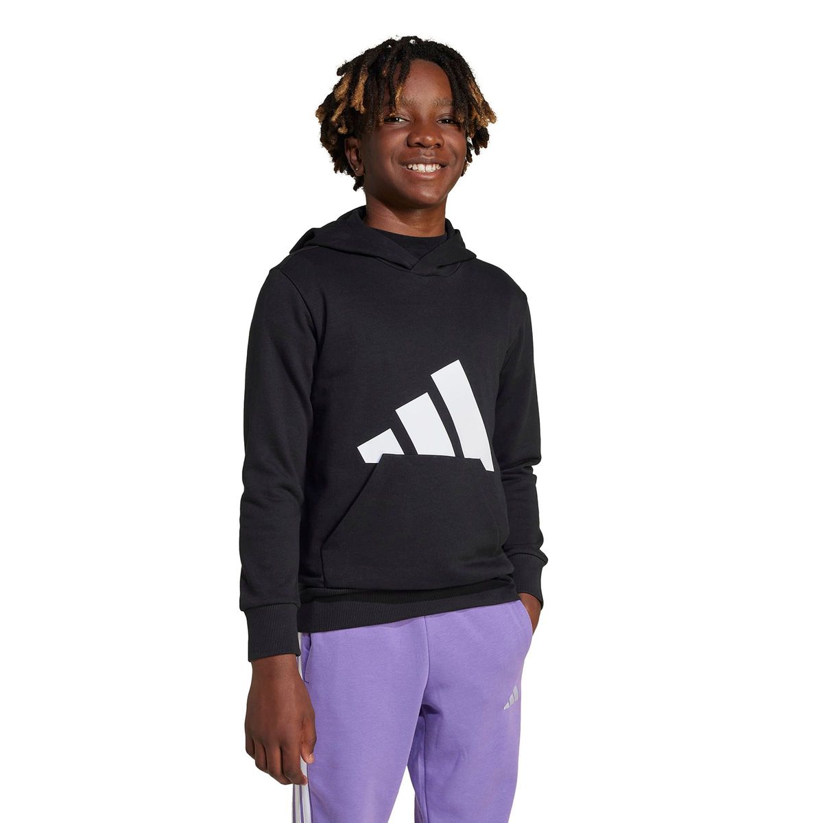 ADIDAS - Saco Unisex niño Logo Con capucha Algodón Adidas Lifestyle