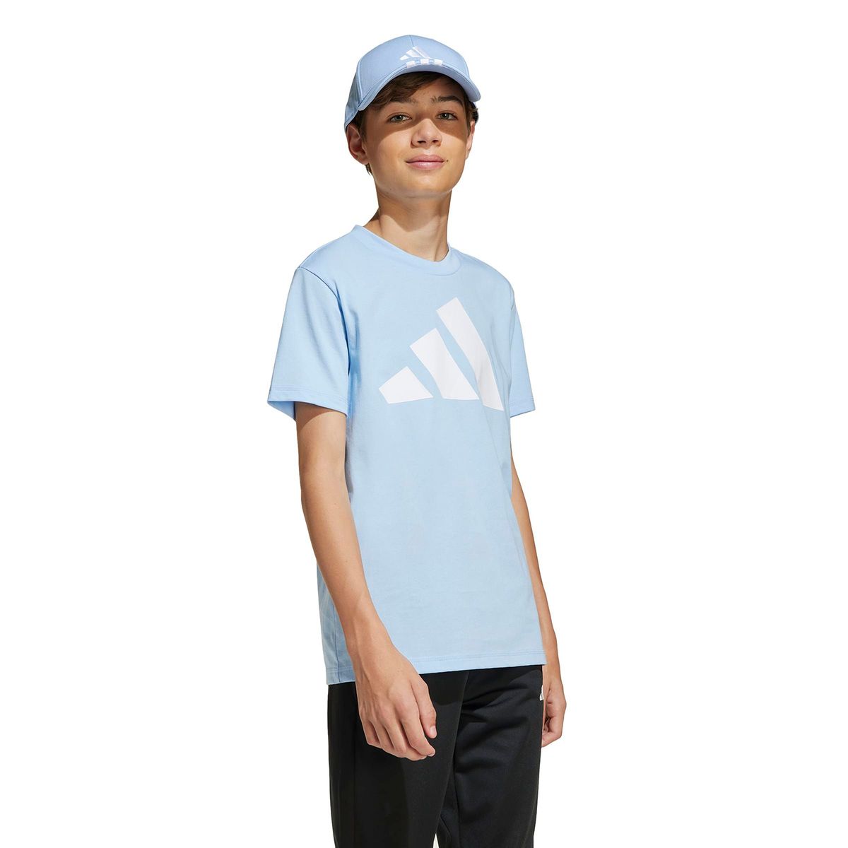 ADIDAS - Camiseta Unisex niño Logo Manga corta Algodón Adidas Lifestyle