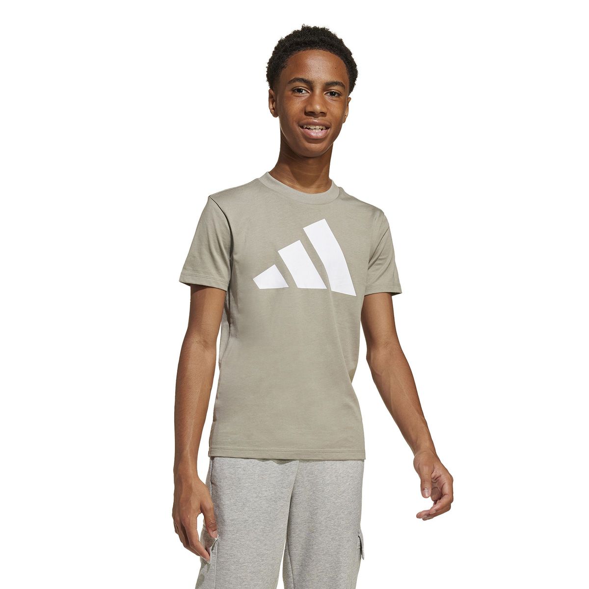 ADIDAS - Camiseta Unisex niño Logo Manga corta Algodón Adidas Lifestyle