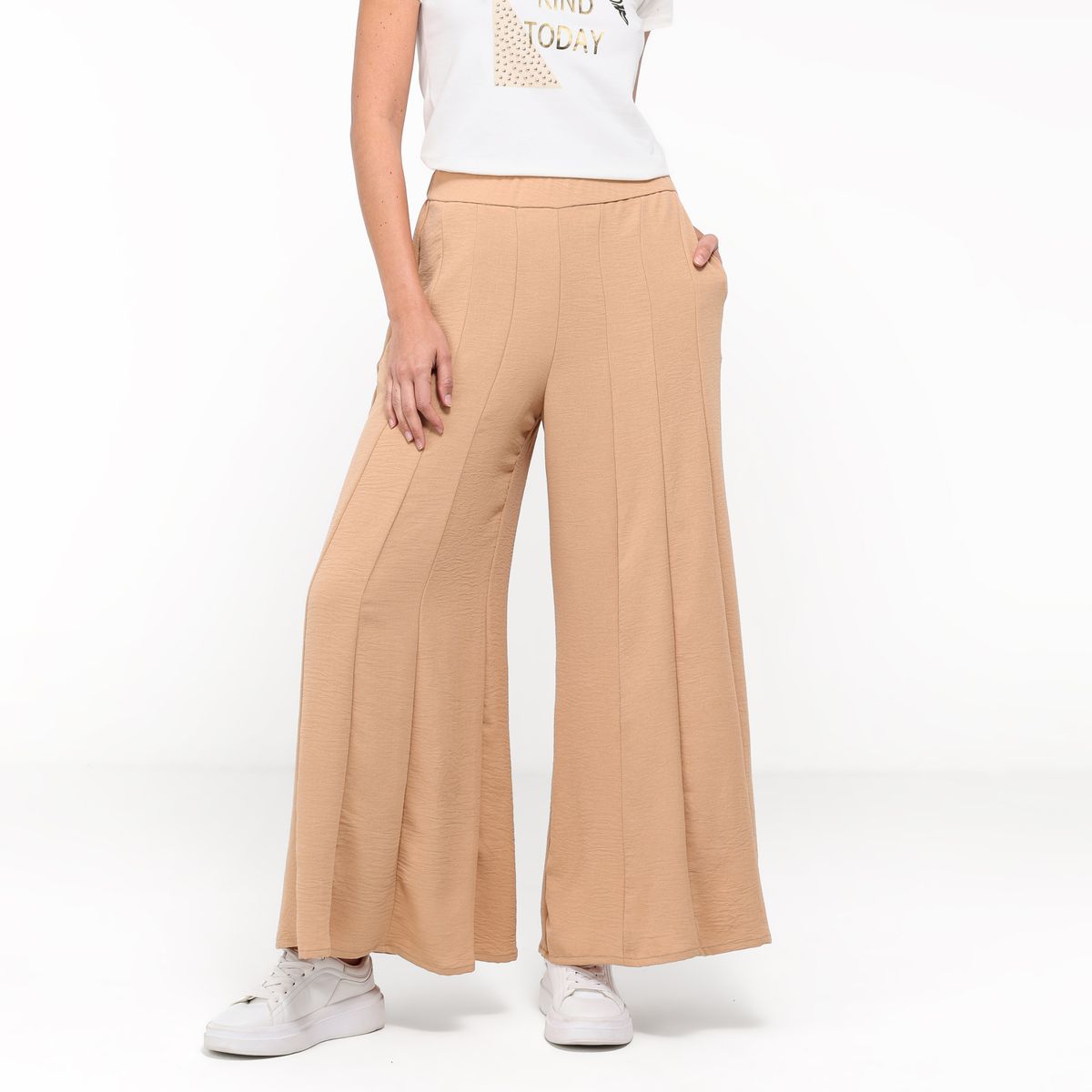 MOSSIMO - Pantalón Wide leg Mujer Tiro alto Mossimo