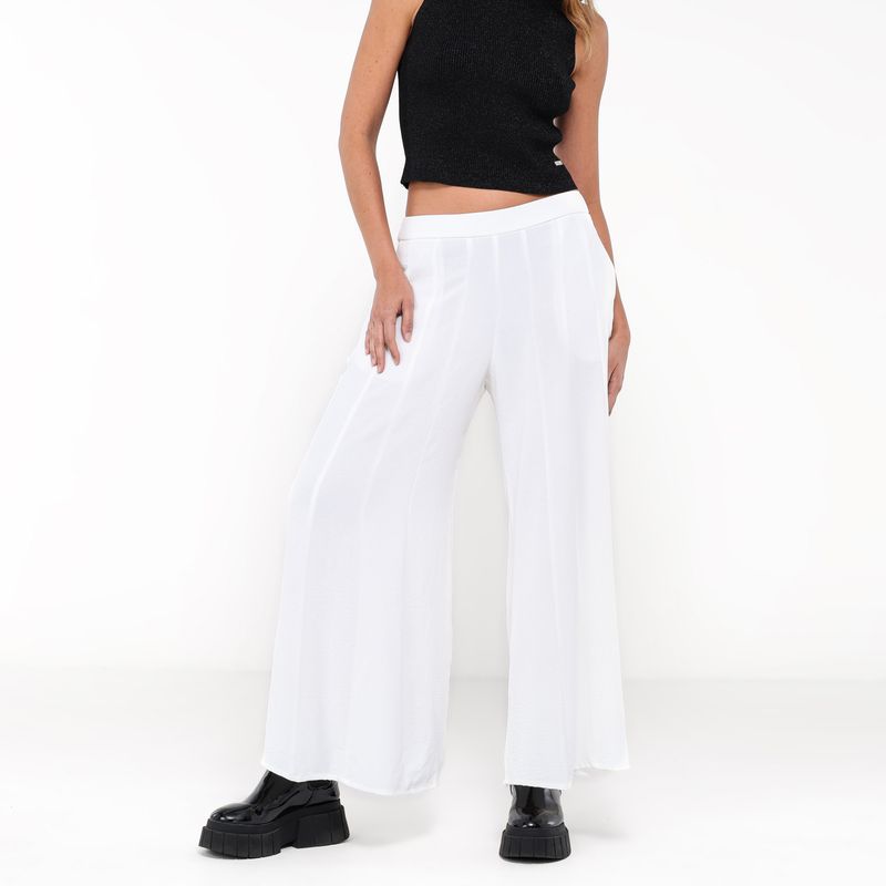 MOSSIMO - Pantalón Wide leg Mujer Tiro alto Mossimo